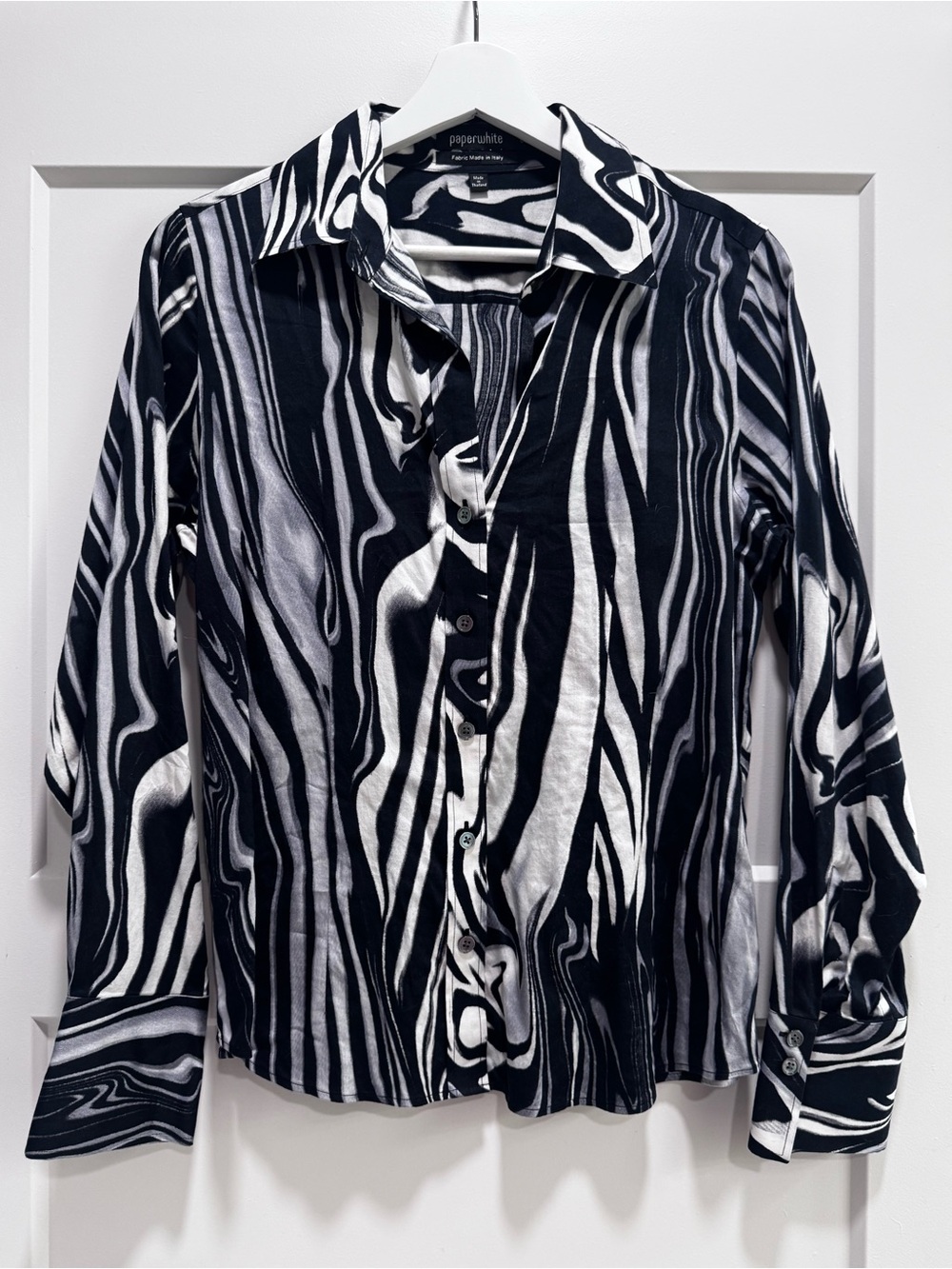 Paperwhite Vintage Marble Cotton Button Down